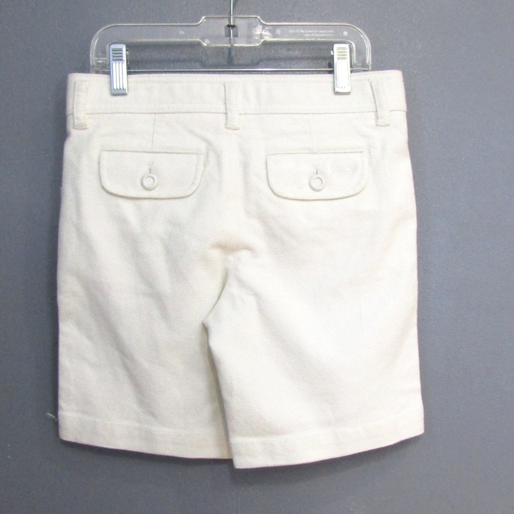 NEW Juicy Couture White Woven Gold Metallic Shorts - Picture 3 of 4